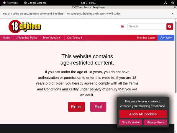 18eighteen.com Password Bugmenot