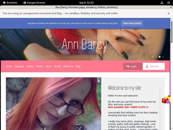 Ann-darcy.com Wachtwoord