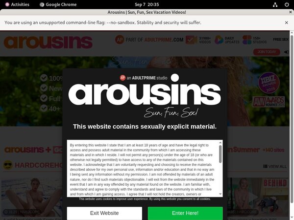 Arousins Free Trial Access
