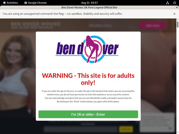 Ben Dover Movies Account Information
