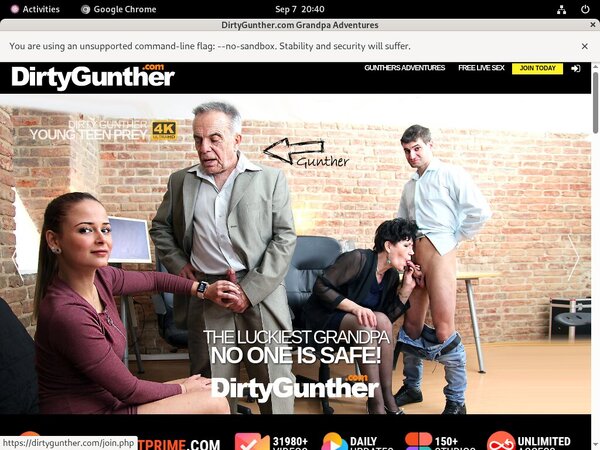 Dirty Gunther Logins 2018