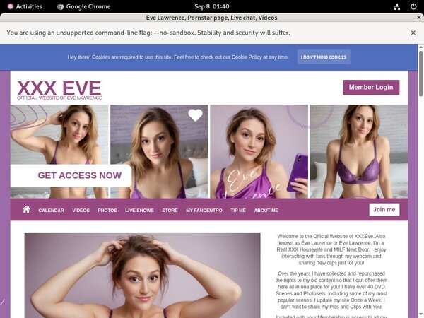Eve-lawrence.com Trial Member