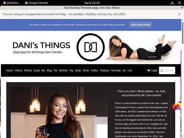 Free Accounts On Dani Daniels