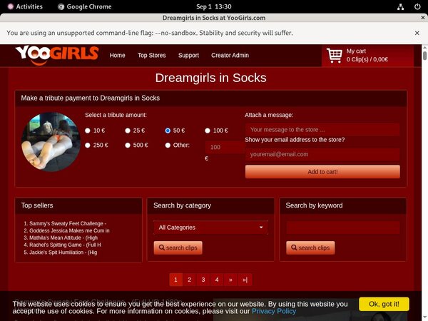 Free Dreamgirls In Socks Hacked Passwords
