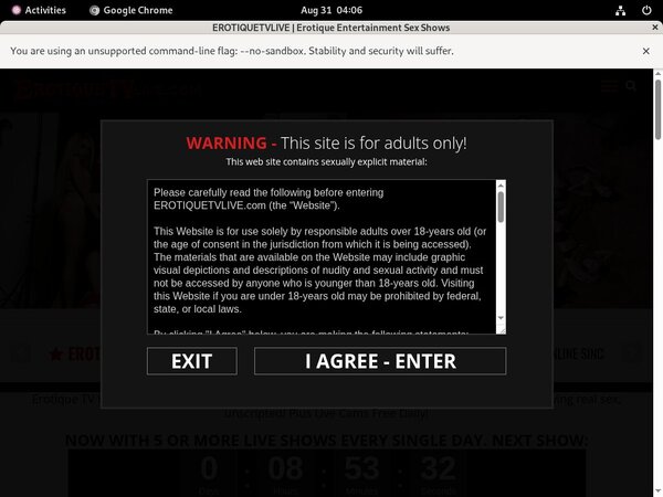 Free Erotique TV Trial Offer