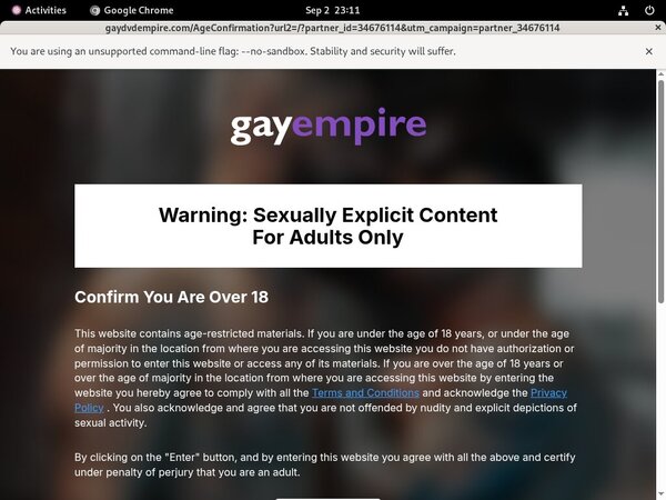 Free Gay Empire Trial Memberships