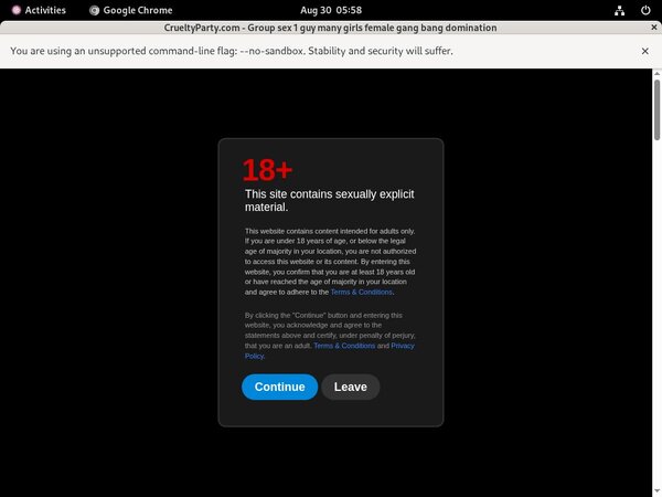 Get Cruelty Party Trial Membership