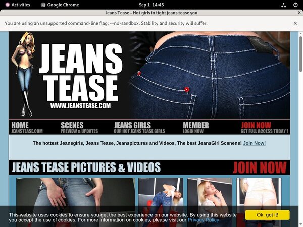 Get Into Jeanstease