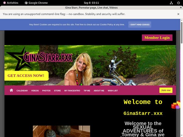 Gina Starr Accounts For Free