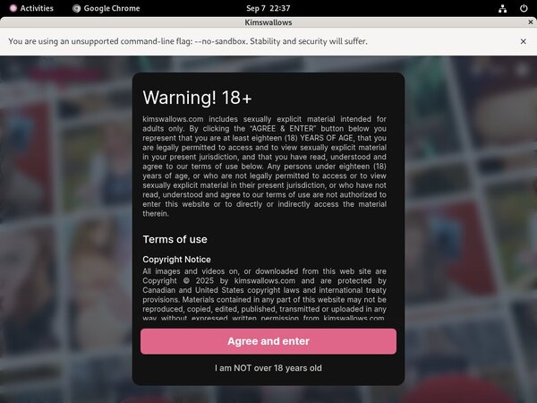 Kimswallows Orgasm