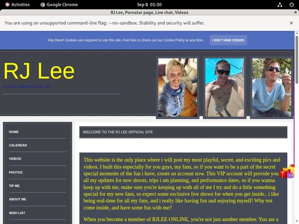 Lee RJ Sex