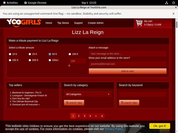 Lizz La Reign Full Website