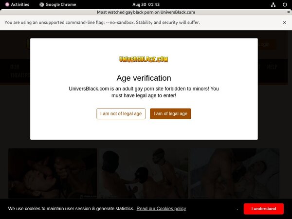 Login Univers Black Free