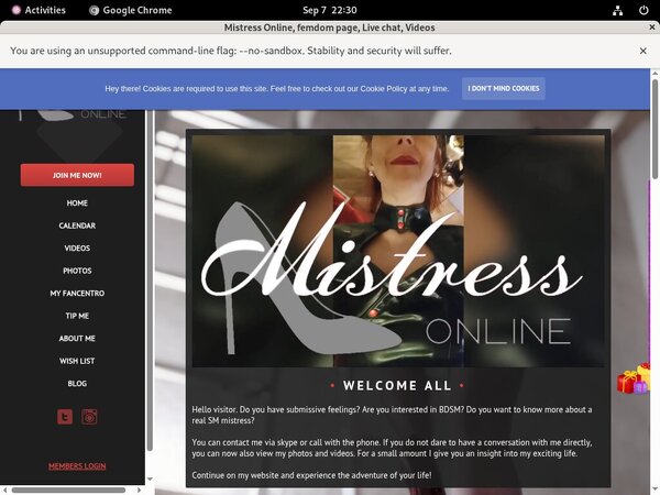 Mistressonline.eu Buy Credit