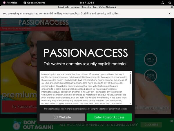 Passion Access Pricing