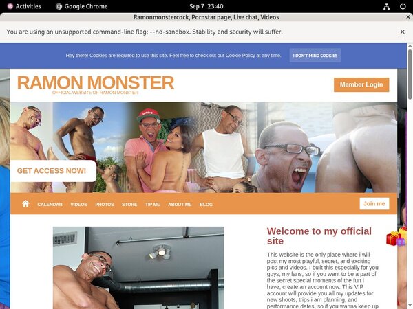 Ramonmonstercock Creampie