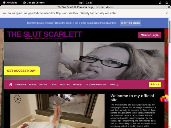 The Slut Scarlett Premium Free Account