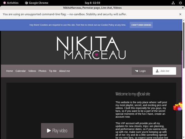 Trial Account Nikitamarceau.modelcentro.com