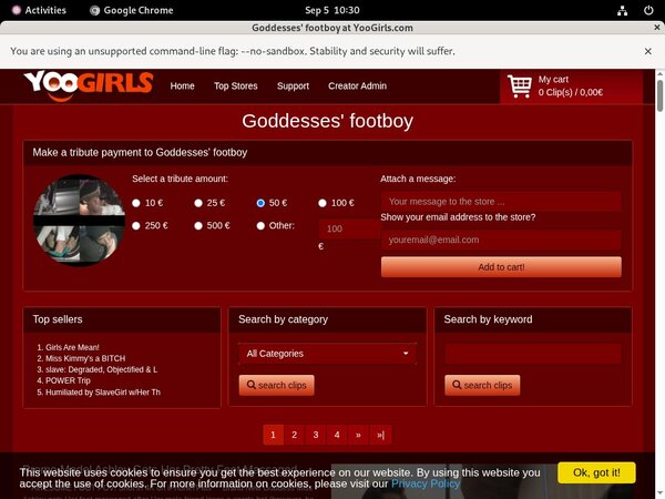 Try Goddessesfootboy For Free
