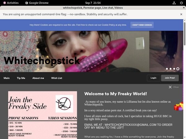 Whitechopstick.com Full Account