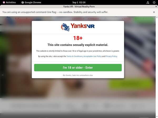 Yanks VR Get Trial Membership