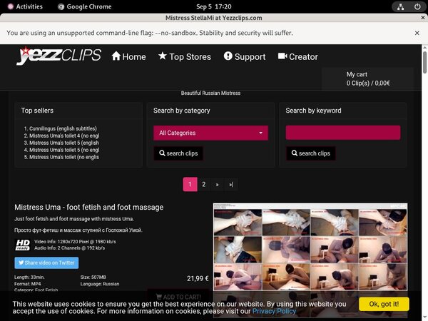 Yezzclips.com Foot Fetish