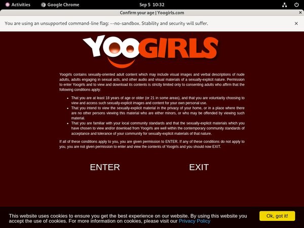 Yoogirls.com Login Info