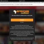 African Lesbians Discount Plan