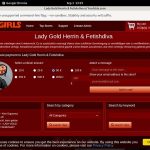 Lady Gold Fetishdiva Mit Sofort